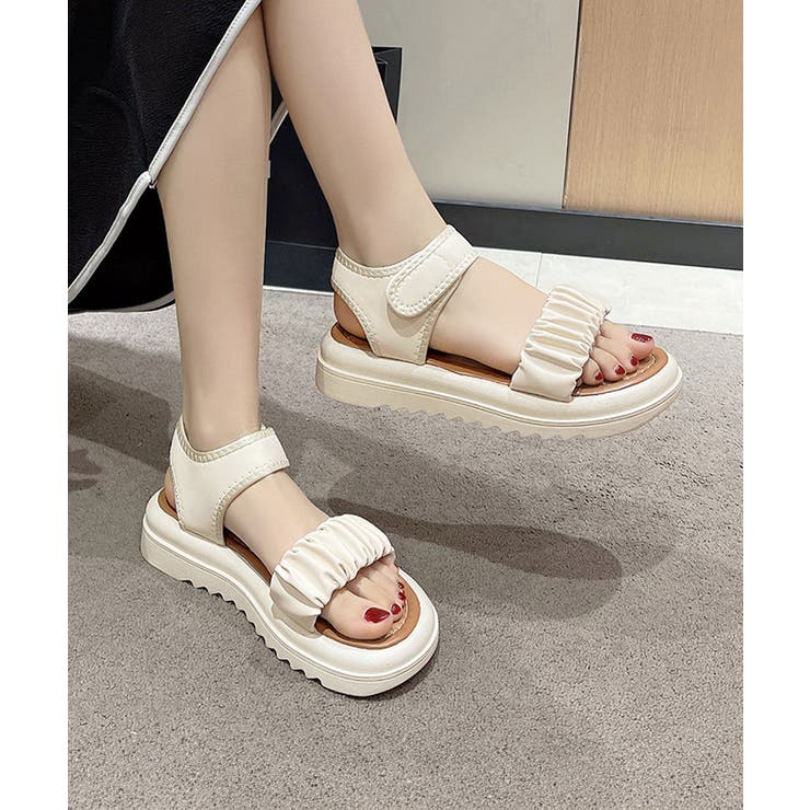 厚底 スポーツサンダル 美脚 夏靴韓国風 | SUNSHINE CLOSET | 詳細画像6 