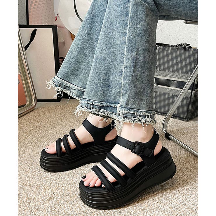 ストラップサンダル 厚底 美脚 夏くつ | SUNSHINE CLOSET | 詳細画像1 