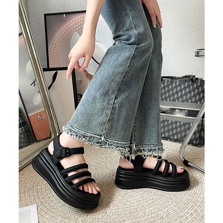 ストラップサンダル 厚底 美脚 夏くつ | SUNSHINE CLOSET | 詳細画像3 