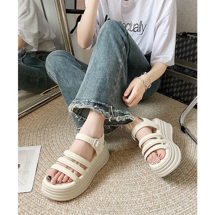 ストラップサンダル 厚底 美脚 夏くつ | SUNSHINE CLOSET | 詳細画像7 