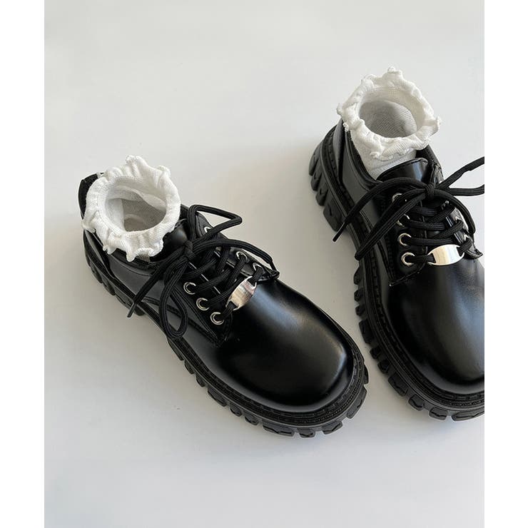 厚底 ローファー 編み上げ 韓国風 | SUNSHINE CLOSET | 詳細画像11 