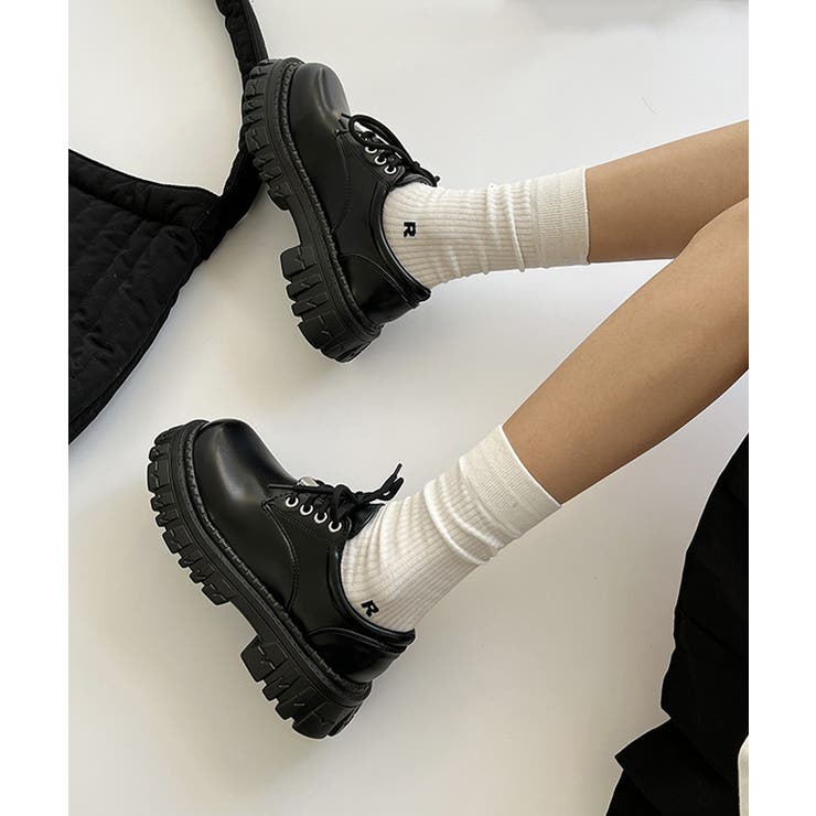 厚底 ローファー 編み上げ 韓国風 | SUNSHINE CLOSET | 詳細画像5 