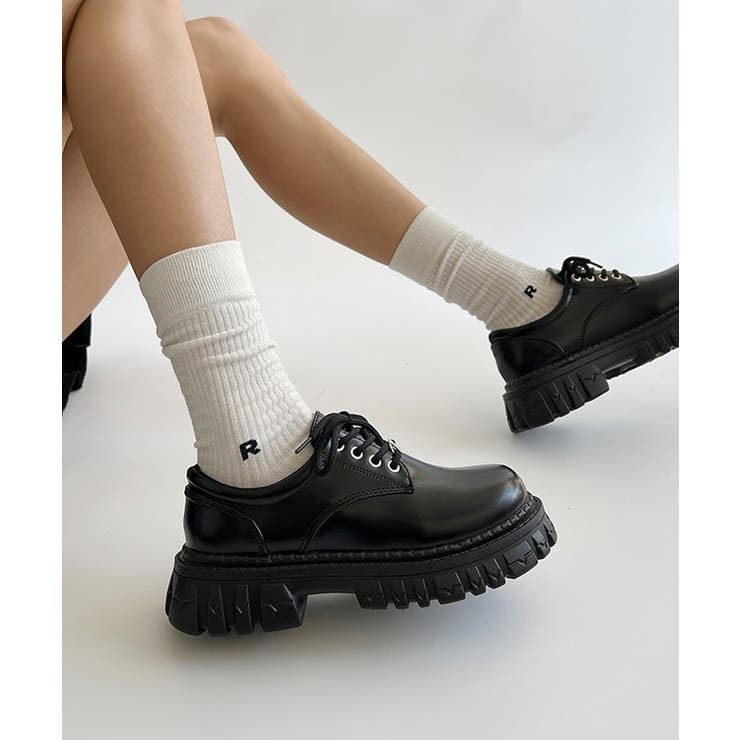 厚底 ローファー 編み上げ 韓国風 | SUNSHINE CLOSET | 詳細画像9 