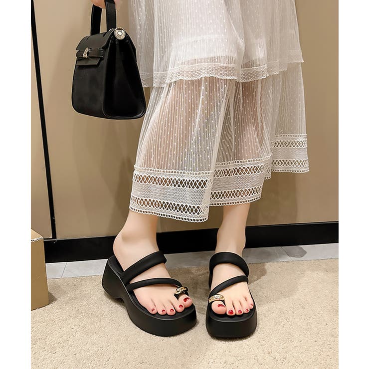 トングサンダル ストラップサンダル 夏 | SUNSHINE CLOSET | 詳細画像4 