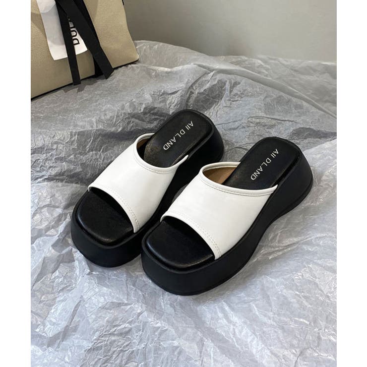 厚底サンダル ミュールサンダル 夏 美脚 | SUNSHINE CLOSET | 詳細画像1 