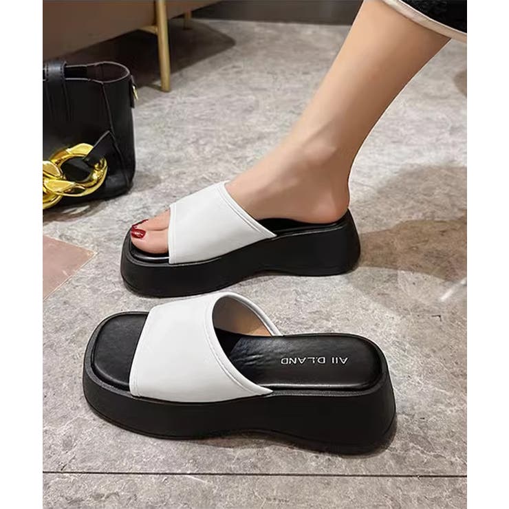 厚底サンダル ミュールサンダル 夏 美脚 | SUNSHINE CLOSET | 詳細画像12 