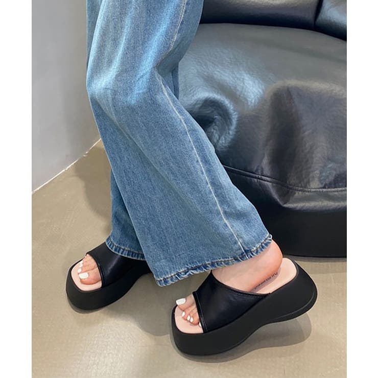 厚底サンダル ミュールサンダル 夏 美脚 | SUNSHINE CLOSET | 詳細画像3 