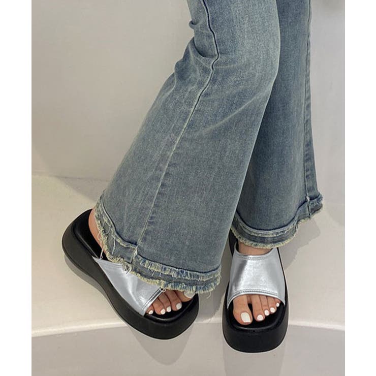 厚底サンダル ミュールサンダル 夏 美脚 | SUNSHINE CLOSET | 詳細画像8 