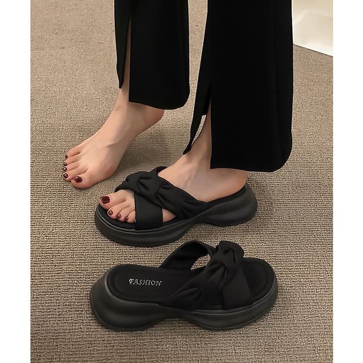 厚底サンダル ミュールサンダル 韓国風 | SUNSHINE CLOSET | 詳細画像3 