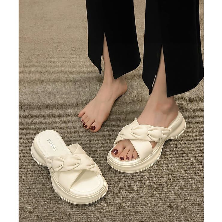 厚底サンダル ミュールサンダル 韓国風 | SUNSHINE CLOSET | 詳細画像7 