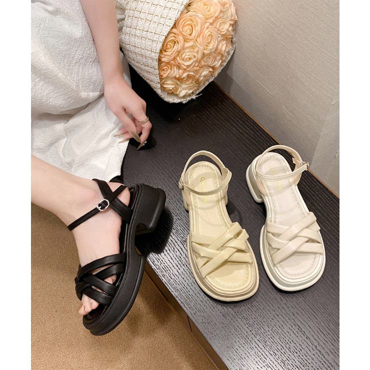 ストラップサンダル レディース 太ヒール | SUNSHINE CLOSET | 詳細画像11 