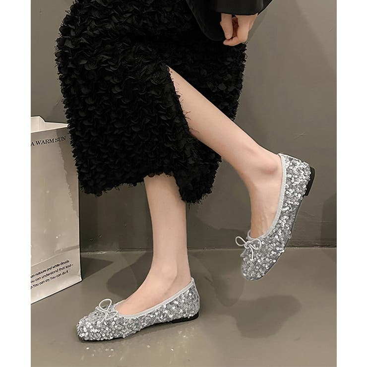 視線ワシ掴み♡ CHANEL新作♡清楚バレリーナパンプス パンプス キラキラ バレエシューズ[品番：AGCW0006223