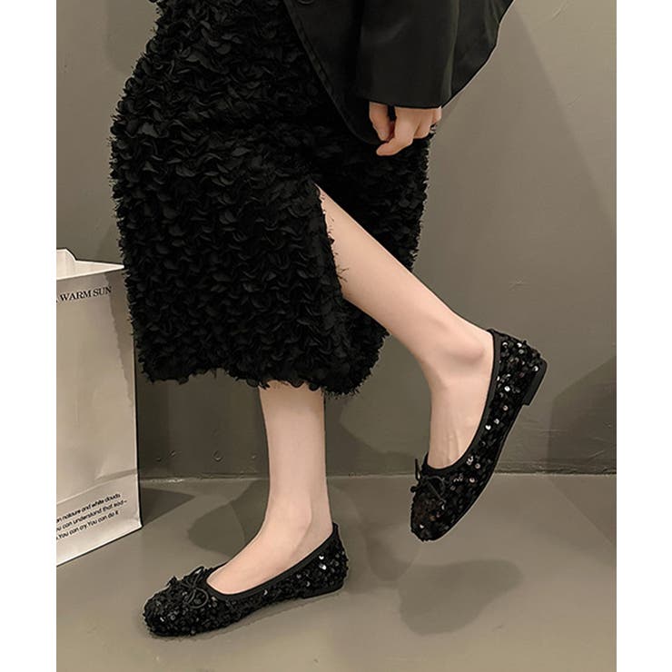 パンプス キラキラ バレエシューズ[品番:AGCW0006223 パンプス キラキラ バレエシューズ[品番:AGCW0006223