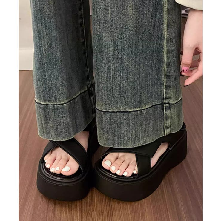 厚底サンダル クロスベルト レディース夏 | SUNSHINE CLOSET | 詳細画像5 