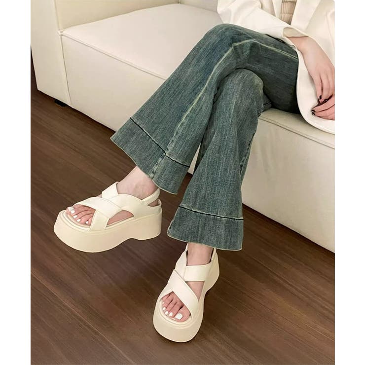 厚底サンダル クロスベルト レディース夏 | SUNSHINE CLOSET | 詳細画像8 