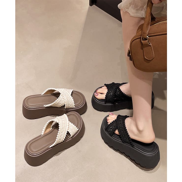厚底サンダル レディース クロッシー編み | SUNSHINE CLOSET | 詳細画像13 