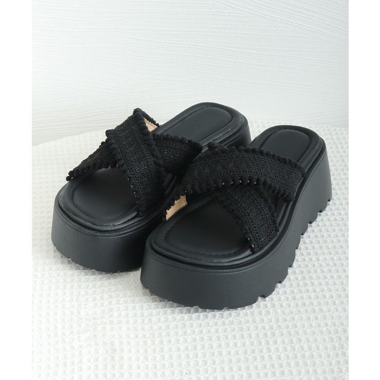 厚底サンダル レディース クロッシー編み | SUNSHINE CLOSET | 詳細画像15 