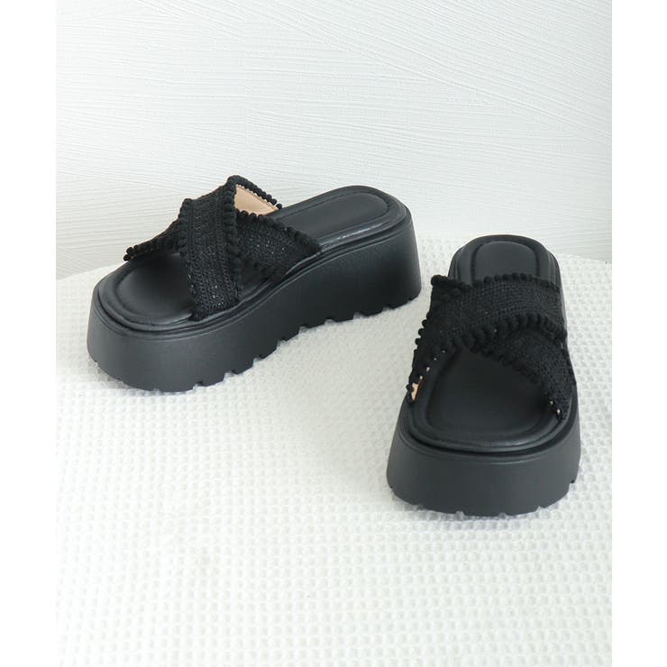 厚底サンダル レディース クロッシー編み | SUNSHINE CLOSET | 詳細画像16 