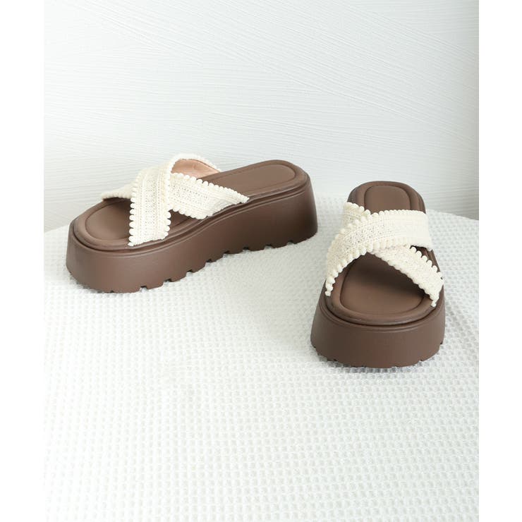 厚底サンダル レディース クロッシー編み | SUNSHINE CLOSET | 詳細画像18 