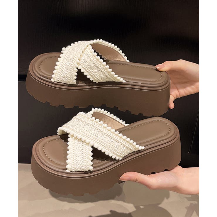 厚底サンダル レディース クロッシー編み | SUNSHINE CLOSET | 詳細画像6 