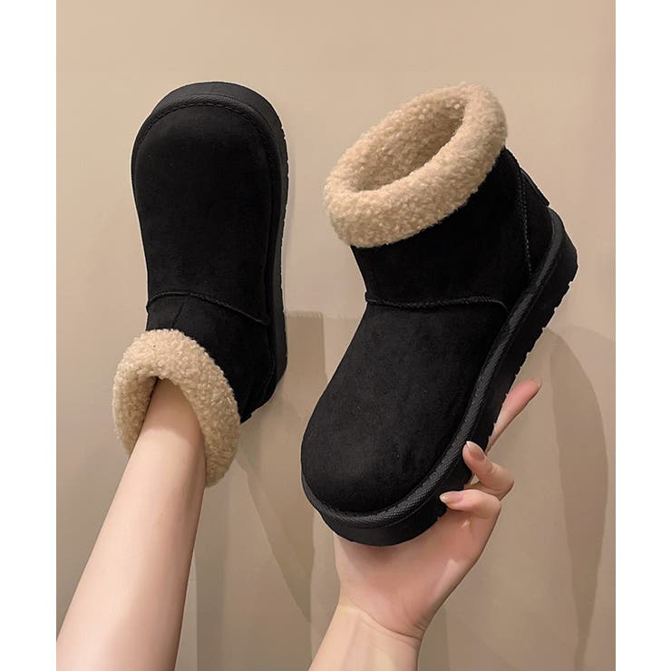 ムートンブーツ 厚底無地 ショートブーツ | SUNSHINE CLOSET | 詳細画像12 