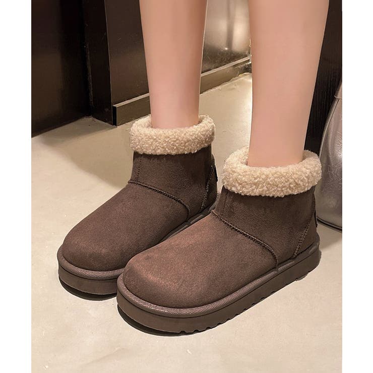 ムートンブーツ 厚底無地 ショートブーツ | SUNSHINE CLOSET | 詳細画像8 