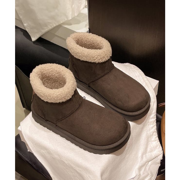 ムートンブーツ 厚底無地 ショートブーツ | SUNSHINE CLOSET | 詳細画像9 