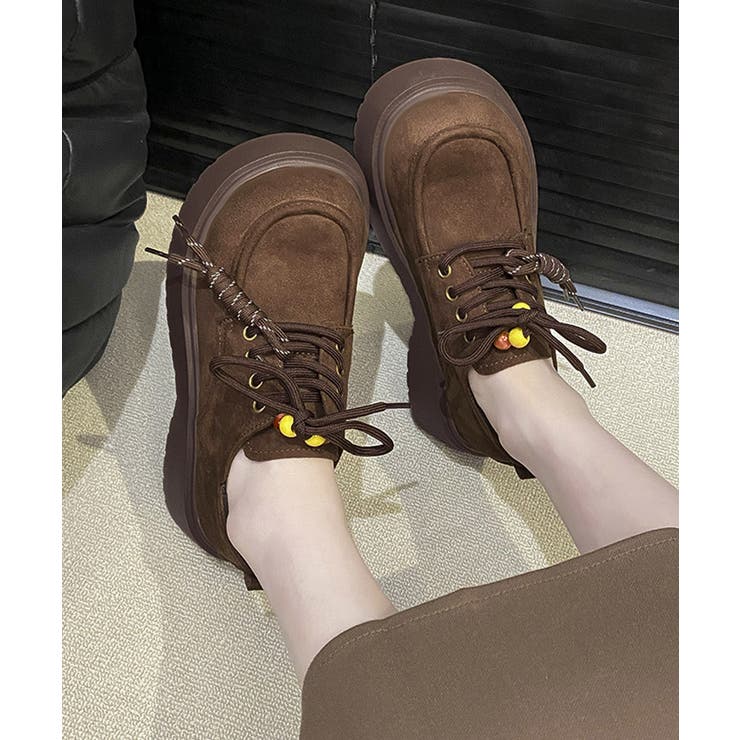厚底ローファー レースアップ 韓国風靴 | SUNSHINE CLOSET | 詳細画像6 