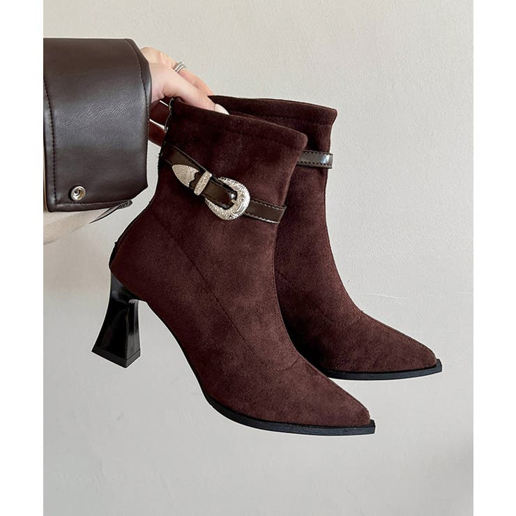 ポインテッドトゥ ブーツ ショートブーツ | SUNSHINE CLOSET | 詳細画像1 