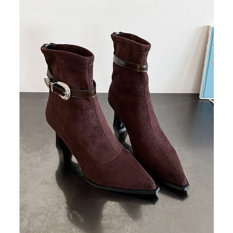 ポインテッドトゥ ブーツ ショートブーツ | SUNSHINE CLOSET | 詳細画像14 