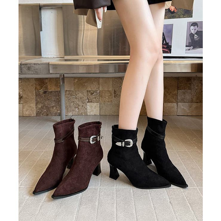 ポインテッドトゥ ブーツ ショートブーツ | SUNSHINE CLOSET | 詳細画像15 