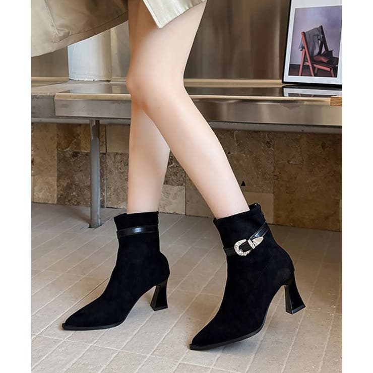 ポインテッドトゥ ブーツ ショートブーツ | SUNSHINE CLOSET | 詳細画像4 