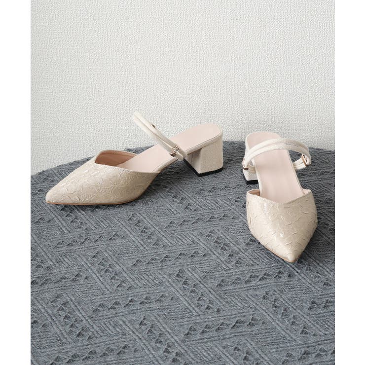 チャンキーヒール ポインテッドトゥ 痛くない | SUNSHINE CLOSET | 詳細画像14 
