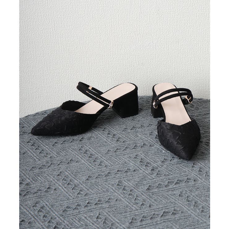 チャンキーヒール ポインテッドトゥ 痛くない | SUNSHINE CLOSET | 詳細画像16 