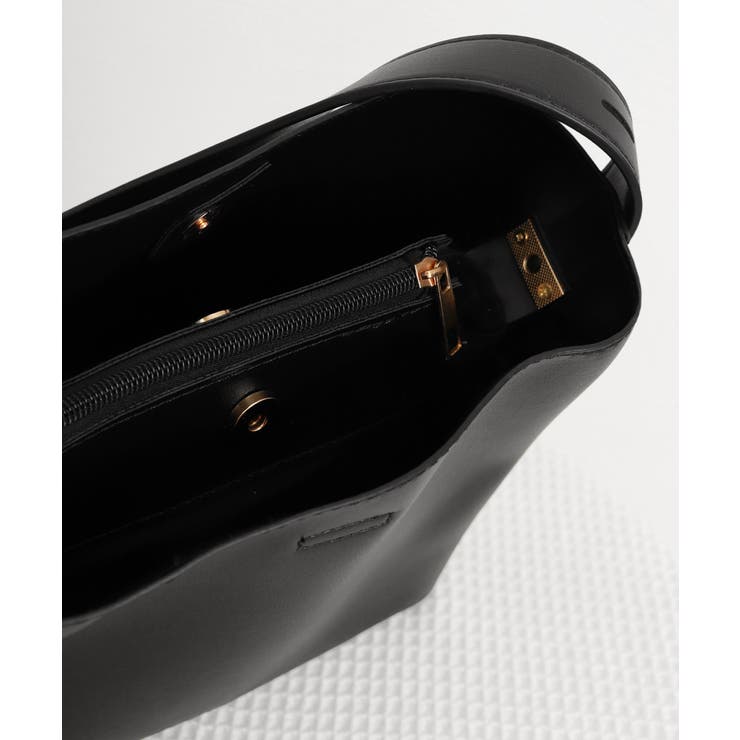 ショルダーバッグ 黒 無地 トートバッグ | SUNSHINE CLOSET | 詳細画像15 