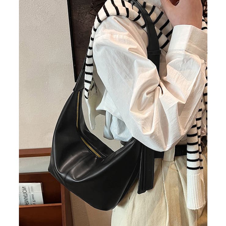 ショルダーバッグ PUレザーバッグ 黒 | SUNSHINE CLOSET | 詳細画像1 