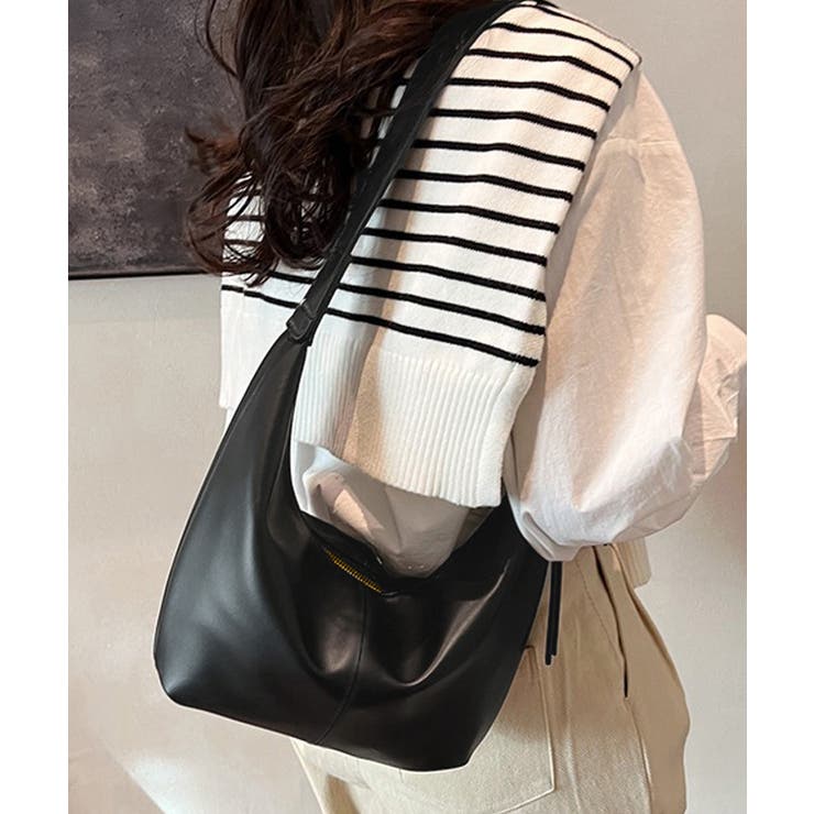 ショルダーバッグ PUレザーバッグ 黒 | SUNSHINE CLOSET | 詳細画像2 