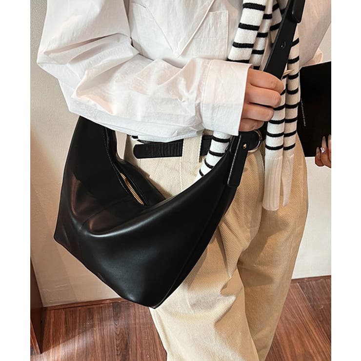 ショルダーバッグ PUレザーバッグ 黒 | SUNSHINE CLOSET | 詳細画像3 