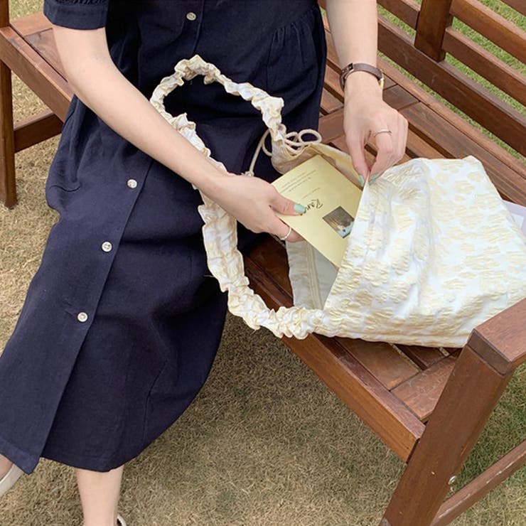 花柄トートバッグ ショルダーバッグ 軽量 | SUNSHINE CLOSET | 詳細画像9 