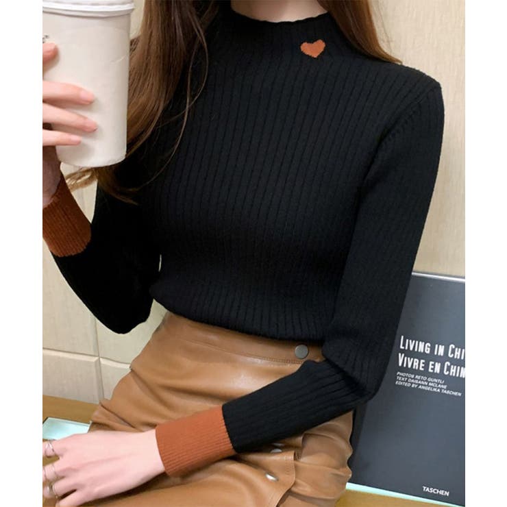 ニットトップス プチハイネック 配色 | SUNSHINE CLOSET | 詳細画像5 