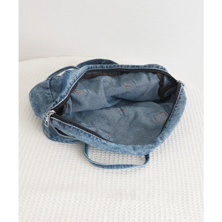 デニムトートバッグ ラウンドバッグ 無地 | SUNSHINE CLOSET | 詳細画像25 