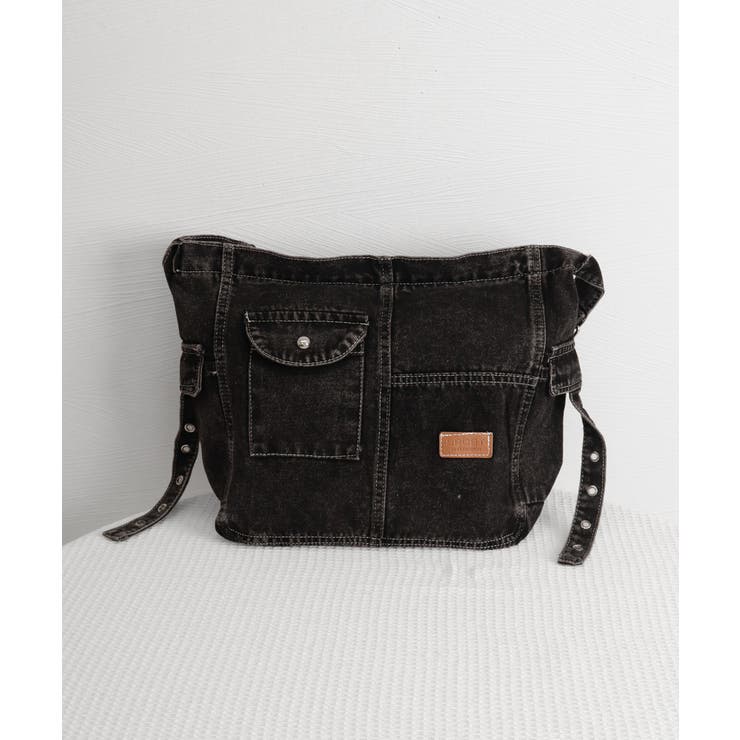 デニム ショルダーバッグ A4 大容量 | SUNSHINE CLOSET | 詳細画像14 