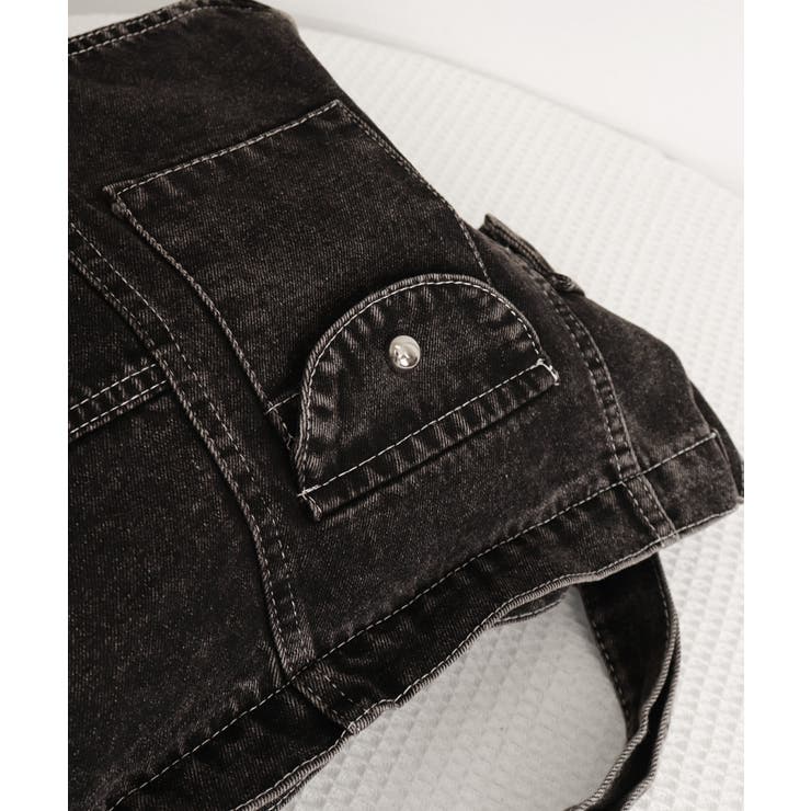 デニム ショルダーバッグ A4 大容量 | SUNSHINE CLOSET | 詳細画像21 