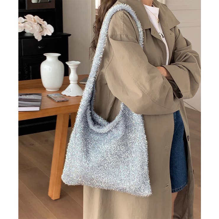 ニットトートバッグ ラメシャギー | SUNSHINE CLOSET | 詳細画像18 