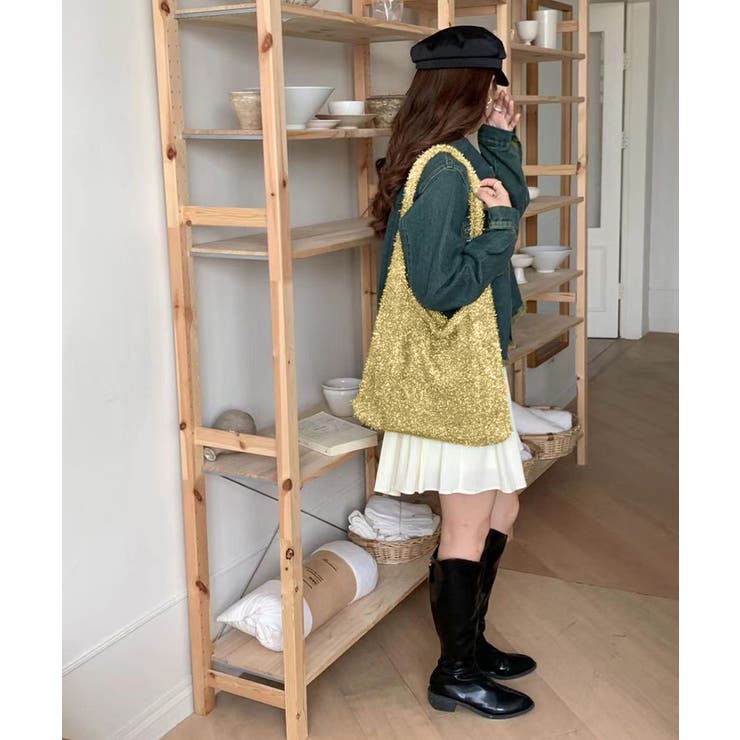 ニットトートバッグ ラメシャギー | SUNSHINE CLOSET | 詳細画像26 