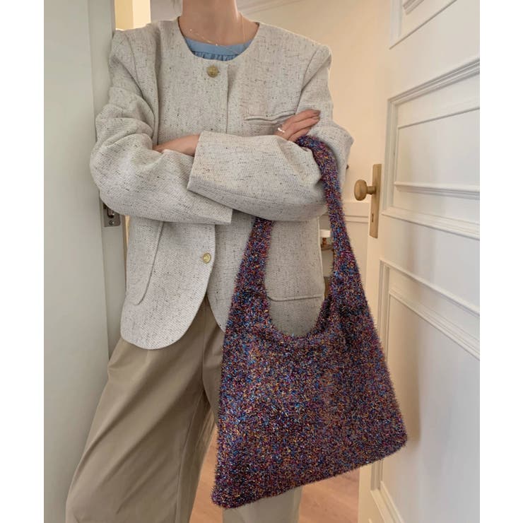 ニットトートバッグ ラメシャギー | SUNSHINE CLOSET | 詳細画像31 