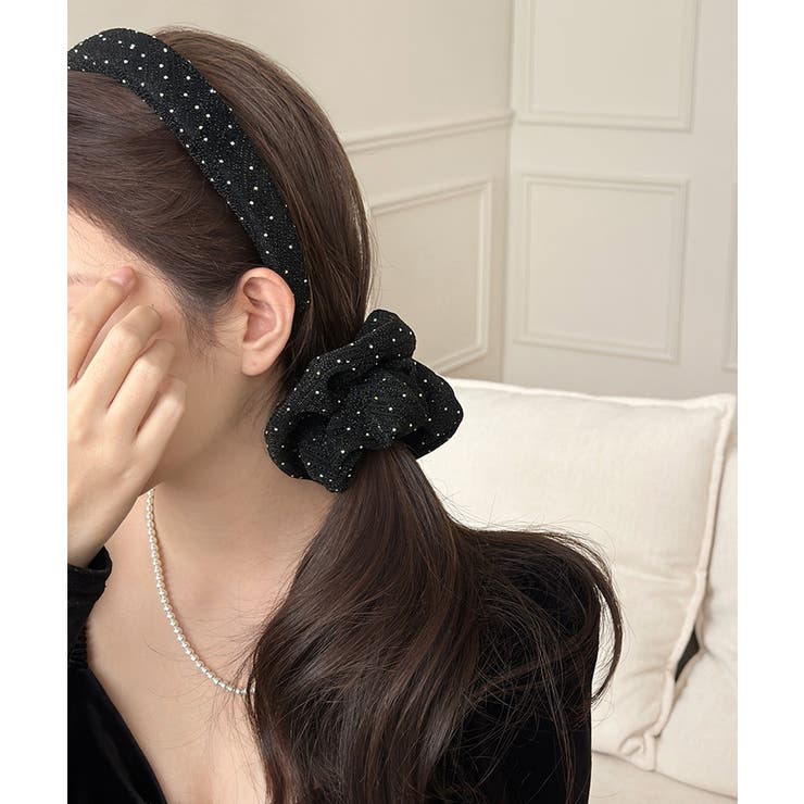 シュシュ ラメ糸 ヘアゴム 韓国風 | SUNSHINE CLOSET | 詳細画像4 