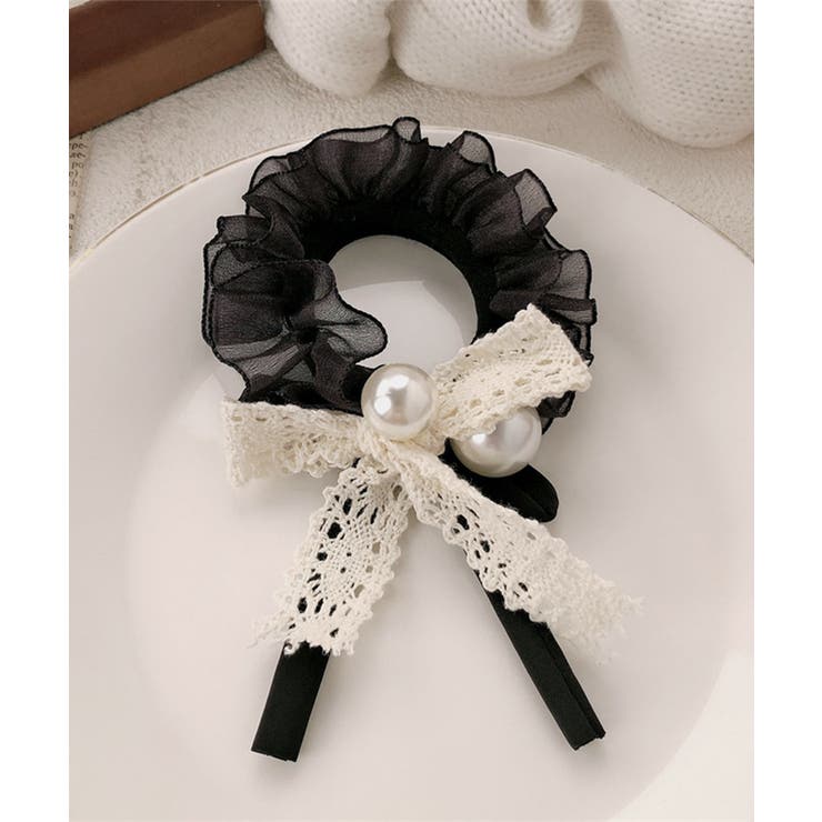 ヘアゴム シュシュ レース蝶結び 韓国風 | SUNSHINE CLOSET | 詳細画像12 