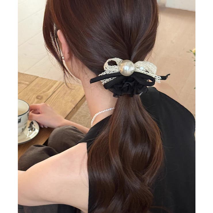 ヘアゴム シュシュ レース蝶結び 韓国風 | SUNSHINE CLOSET | 詳細画像7 