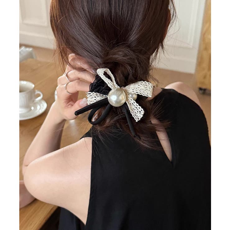 ヘアゴム シュシュ レース蝶結び 韓国風 | SUNSHINE CLOSET | 詳細画像9 